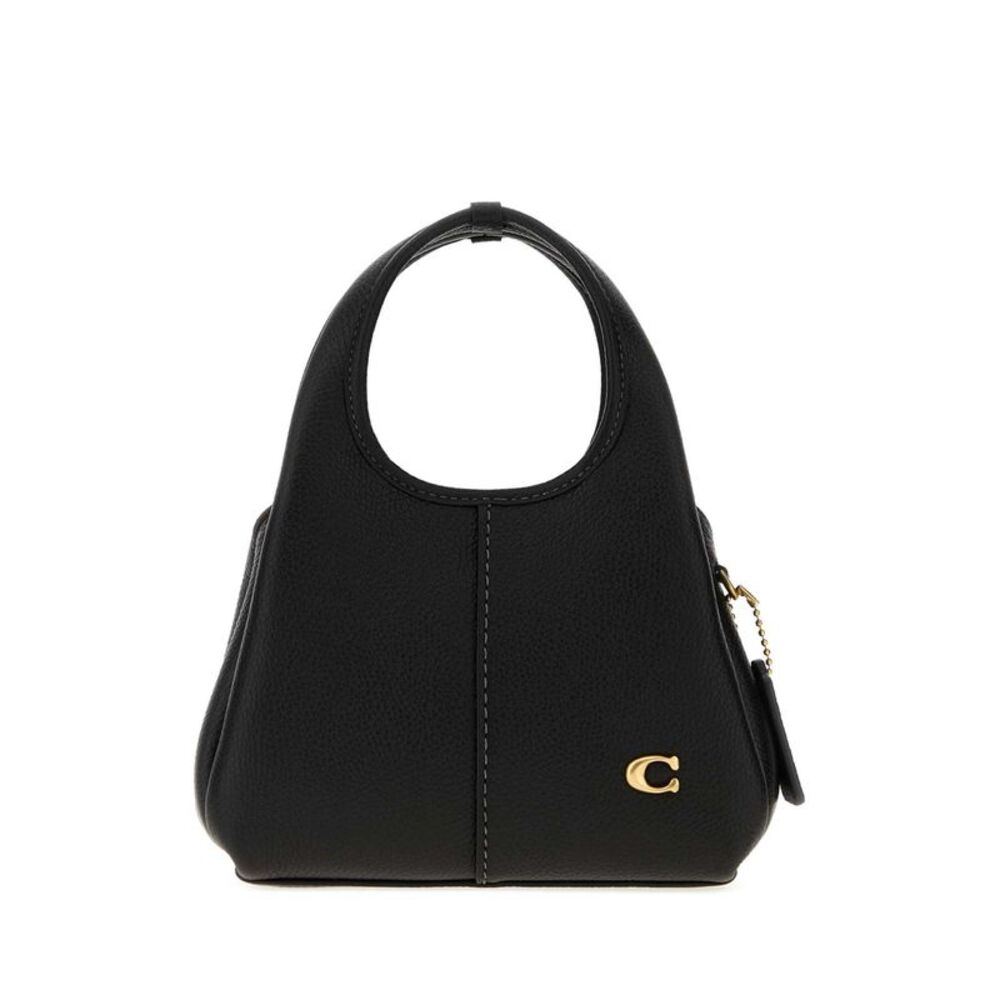 Coach New York Women Black Leather Lena 19 Handbag